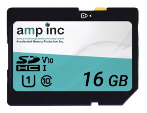 AMP 16GB T-Series SLC SDHC Memory Card Industrial Temp.